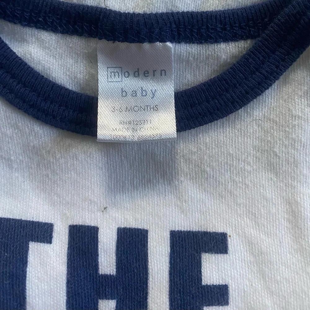 Navy and White Kids One Piece boys 3-6 months